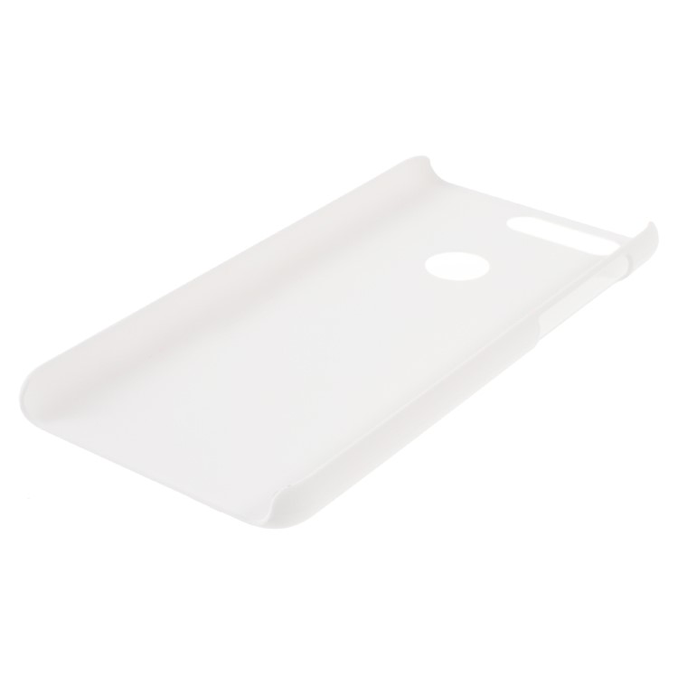 Rubberized Hard Plastic Case for Huawei Honor 8 - White-4