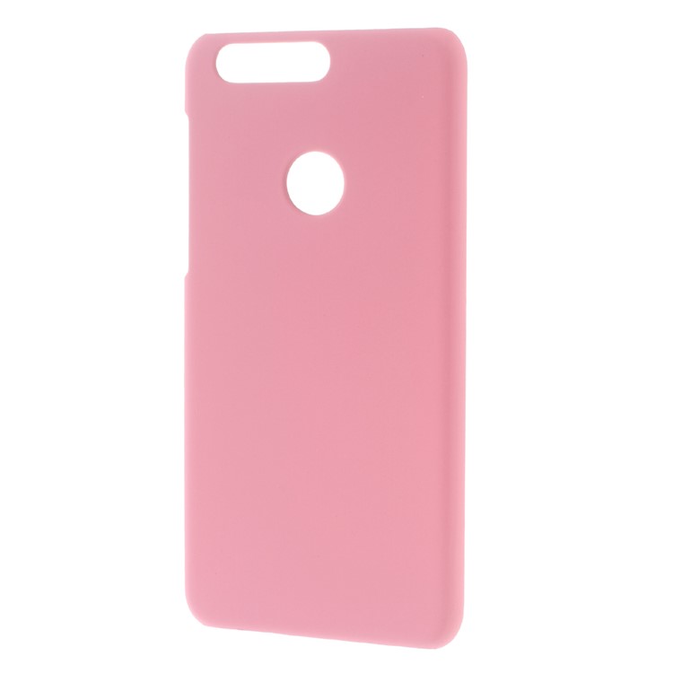 Rubberized Hard Case Shell for Huawei Honor 8 - Pink-1