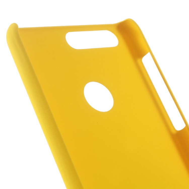 Rubberized Hard Case Shell for Huawei Honor 8 - Yellow-2