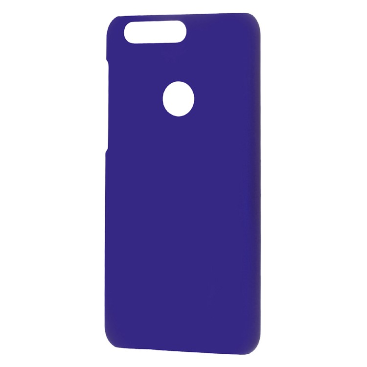Rubberized Hard PC Case for Huawei Honor 8 - Dark Blue-1