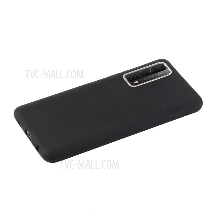 Candy Color TPU Soft TPU Shell Per Huawei P Smart 2021 / Huawei Y7a - Nero