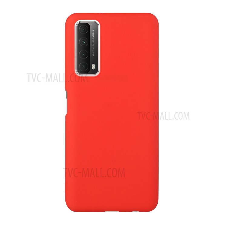 Candy Color Soft TPU Phone Shell for Huawei P Smart 2021 / Huawei Y7a - Red-1