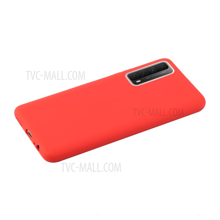 Candy Color Soft TPU Phone Shell for Huawei P Smart 2021 / Huawei Y7a - Red-2
