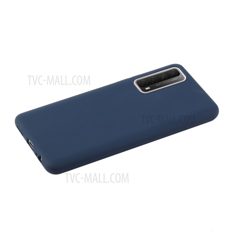 Candy Color Soft TPU Phone Shell for Huawei P Smart 2021 / Huawei Y7a - Dark Blue-2