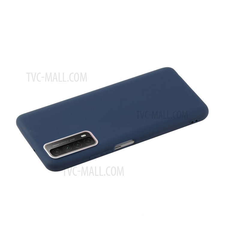 Candy Color Soft TPU Phone Shell for Huawei P Smart 2021 / Huawei Y7a - Dark Blue-3