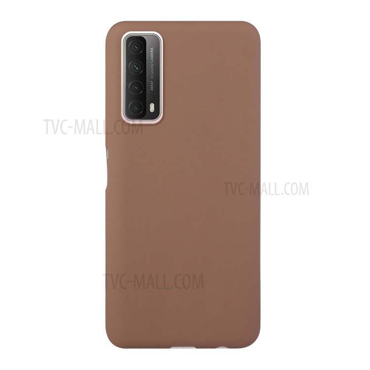 Candy Color Soft TPU Phone Shell for Huawei P Smart 2021 / Huawei Y7a - Brown-1