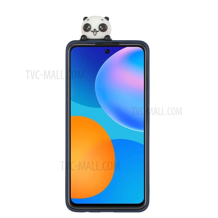 TPU Gel Cover 3D Pattern Case for Huawei P smart 2021/Y7a - Panda-2