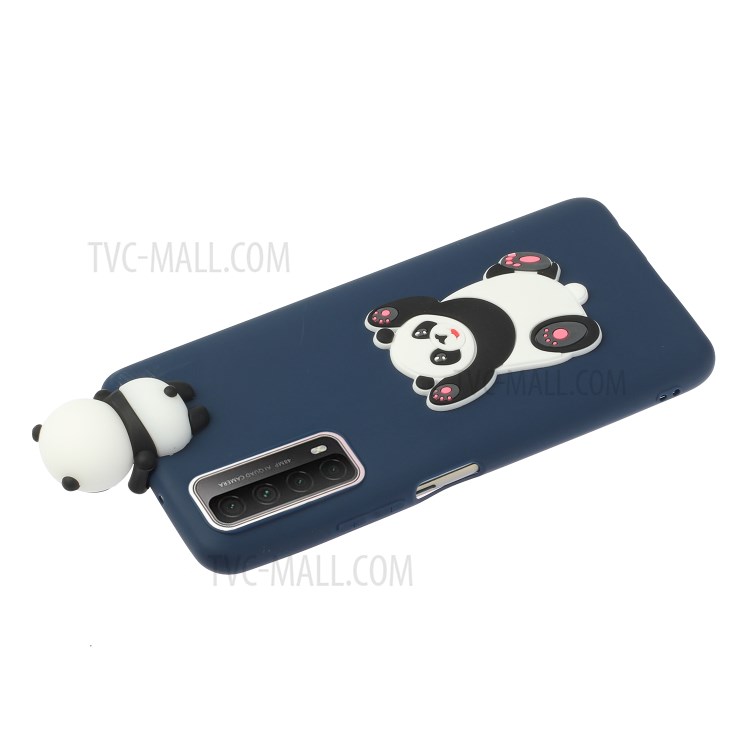 TPU Gel Cover 3D Pattern Case for Huawei P smart 2021/Y7a - Panda-4