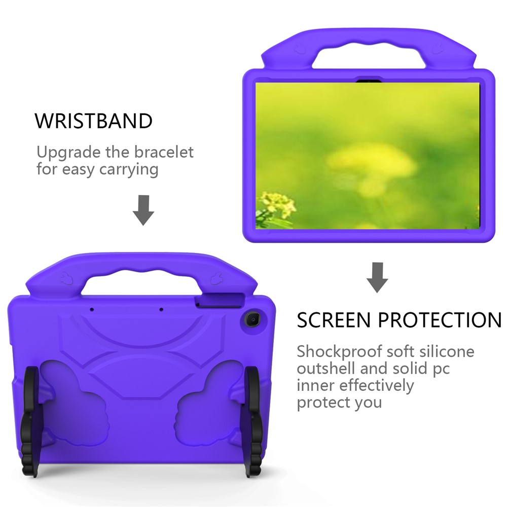 Thumb Kickstand EVA Case for Huawei Enjoy Tablet 2 10.1/Honor Pad T6 10.1-inch/Honor Pad X6/MatePad T10/T10s - Purple-4