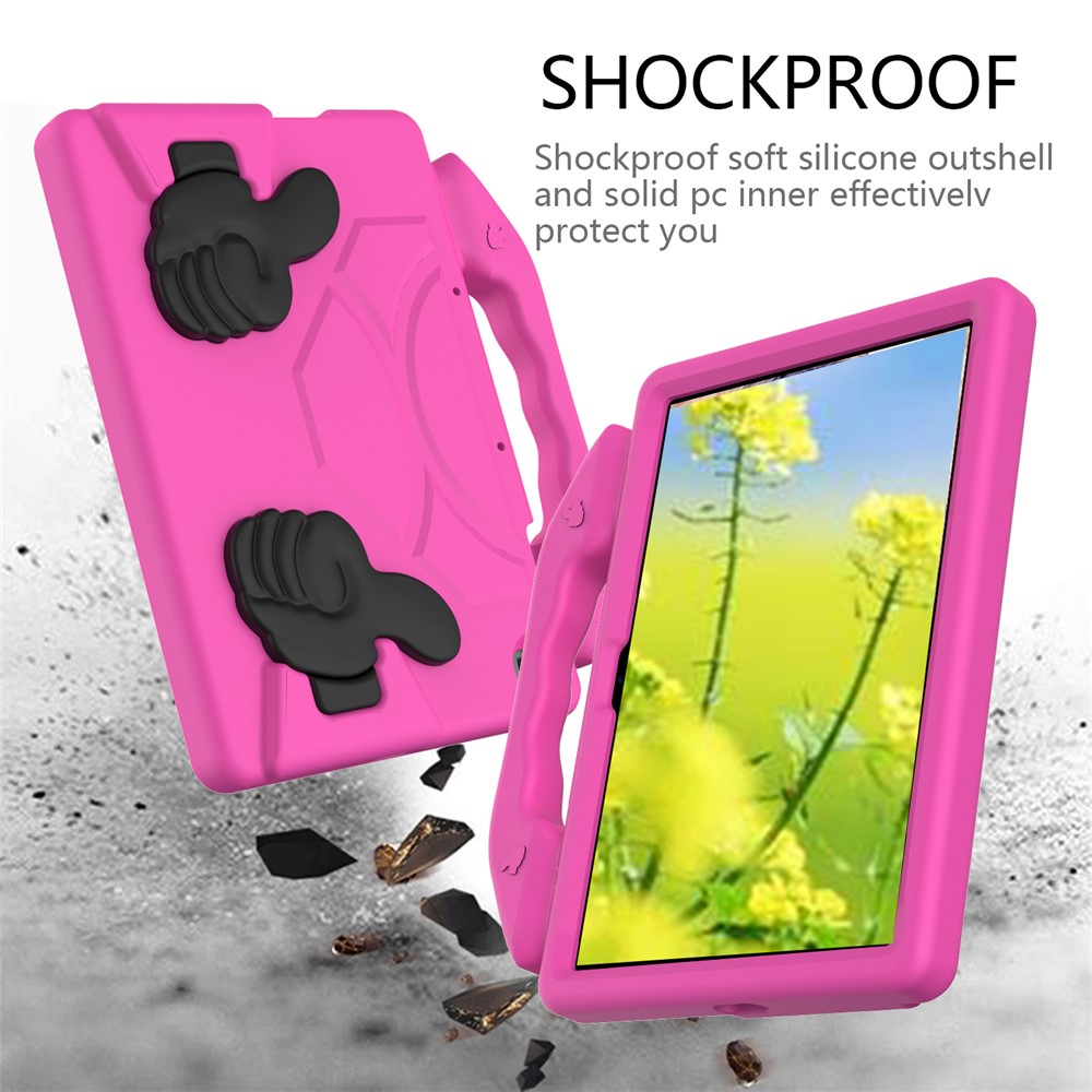 Custodia Per Kickstand di Pollice Eva Per Huawei Godersi la Tavoletta 2 10.1/honor Pad T6 10,1 Pollici/onore Pad X6/matepad T10/t10s - Rosa-3