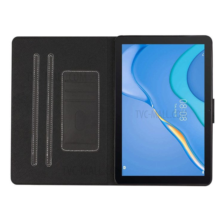 Solid Color Leather Tablet Protective Shell for Honor Pad X6 / Honor Pad 6 / Huawei Enjoy Tablet 2 / Huawei MatePad T10S/T10 - Black-5