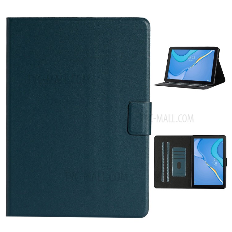 Solid Color Leather Tablet Protective Shell for Honor Pad X6 / Honor Pad 6 / Huawei Enjoy Tablet 2 / Huawei MatePad T10S/T10 - Blue-1