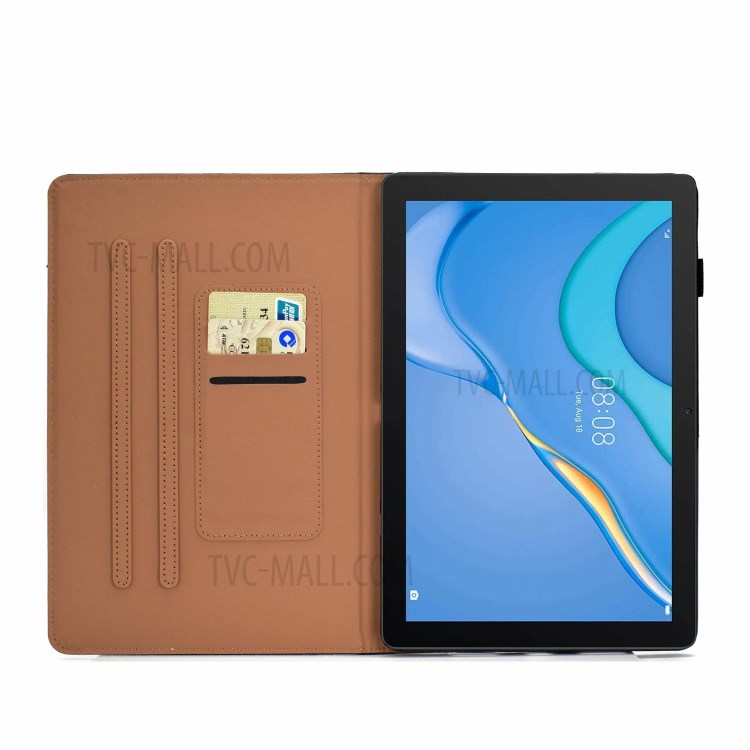 Vivid Pattern Leather Case for Huawei MatePad T10S/T10/Enjoy Tablet 2 10.1/Honor Pad X6/Pad 6 10.1-inch - Spaceman-7