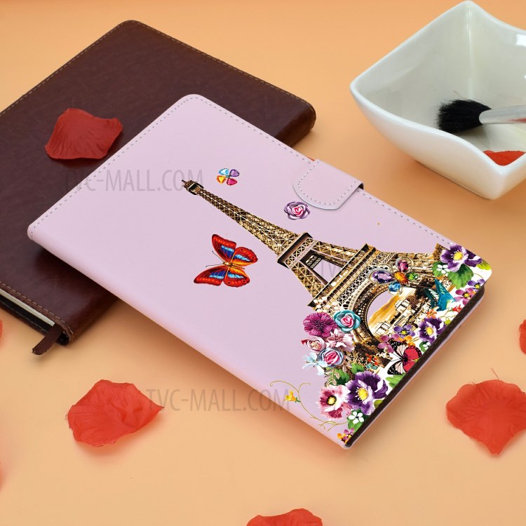 Vivid Pattern Leather Case for Huawei MatePad T10S/T10/Enjoy Tablet 2 10.1/Honor Pad X6/Pad 6 10.1-inch - Tower-4