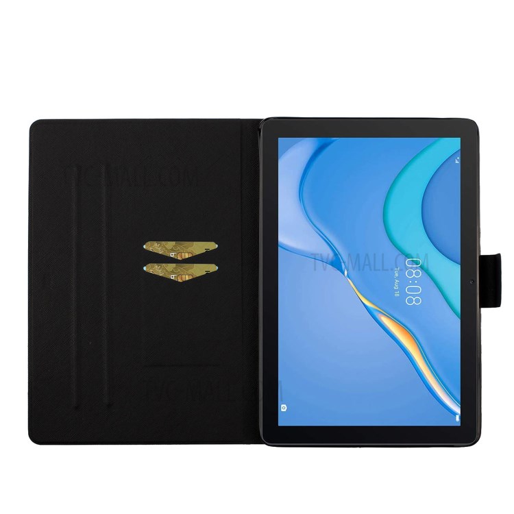 Colored Painting Pattern Leather Case for Huawei MatePad T10S/T10/Enjoy Tablet 2 10.1/Honor Pad X6/Pad 6 10.1-inch - Gold Dreamcatcher-5