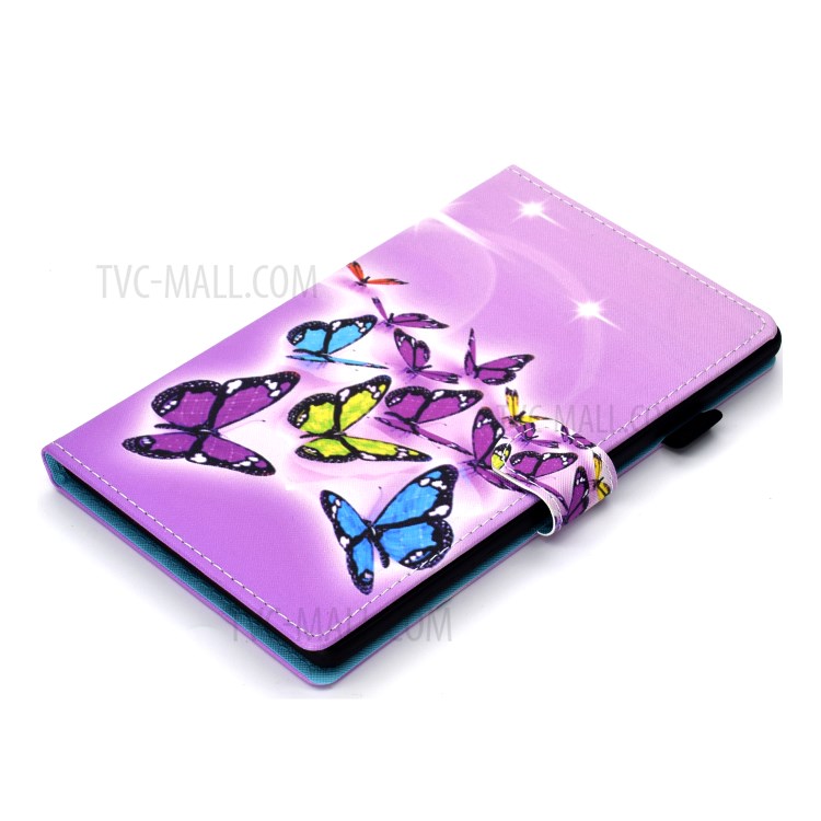 Card Slots Design Pattern Printing Tablet Cover Case for Huawei MatePad T10/MatePad T10S/Enjoy Tablet 2/Honor Pad 6 10.1-inch/X6 9.7 inch - Butterflies-3