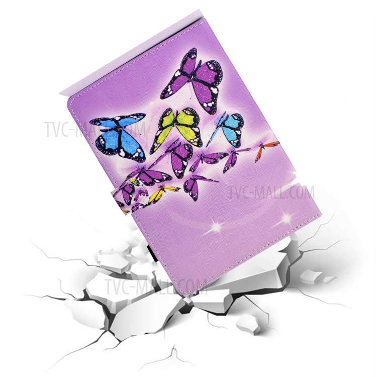 Card Slots Design Pattern Printing Tablet Cover Case for Huawei MatePad T10/MatePad T10S/Enjoy Tablet 2/Honor Pad 6 10.1-inch/X6 9.7 inch - Butterflies-5