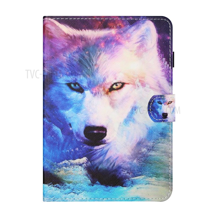Stitching Design Pattern Printing Cover Case for Huawei MatePad T10/MatePad T10S/Enjoy Tablet 2/Honor Pad 6 10.1-inch/X6 9.7 inch - Wolf-1