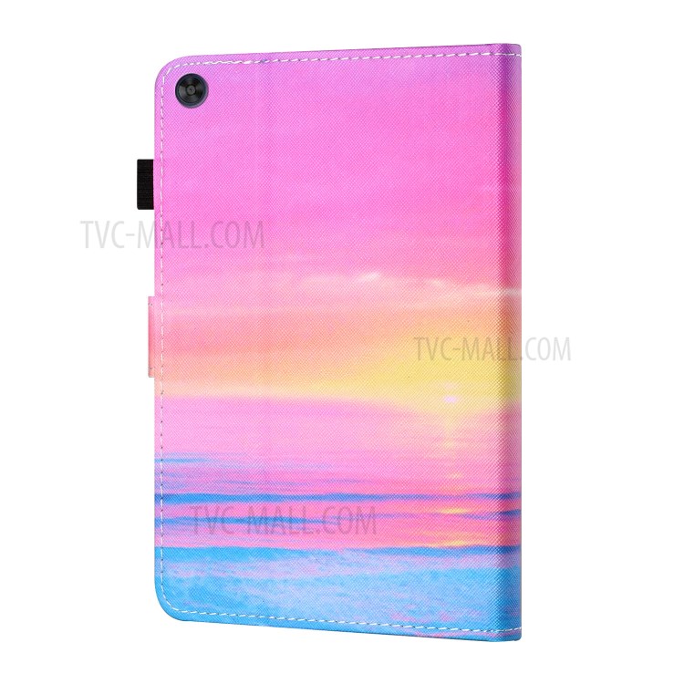 Stitching Design Pattern Printing Cover Case for Huawei MatePad T10/MatePad T10S/Enjoy Tablet 2/Honor Pad 6 10.1-inch/X6 9.7 inch - Sunrise Over the Sea-3