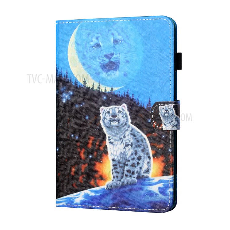 Stitching Design Pattern Printing Cover Case for Huawei MatePad T10/MatePad T10S/Enjoy Tablet 2/Honor Pad 6 10.1-inch/X6 9.7 inch - White Tiger-2