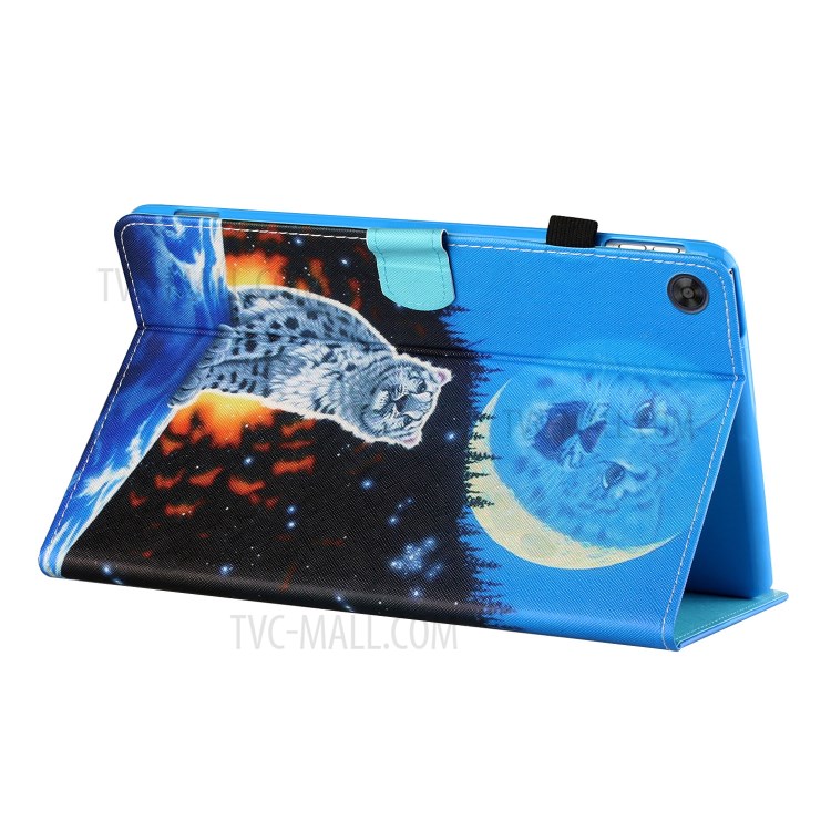 Stitching Design Pattern Printing Cover Case for Huawei MatePad T10/MatePad T10S/Enjoy Tablet 2/Honor Pad 6 10.1-inch/X6 9.7 inch - White Tiger-5