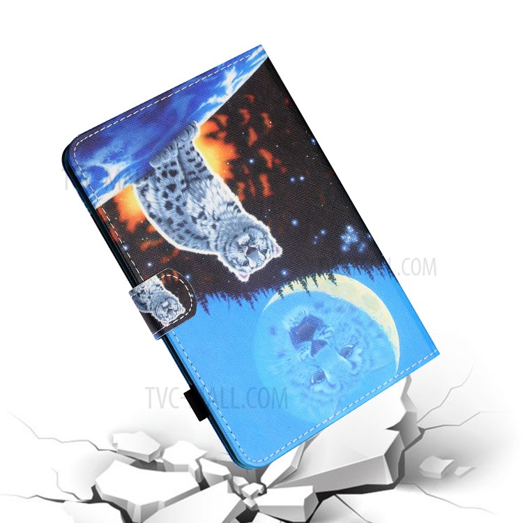 Stitching Design Pattern Printing Cover Case for Huawei MatePad T10/MatePad T10S/Enjoy Tablet 2/Honor Pad 6 10.1-inch/X6 9.7 inch - White Tiger-6