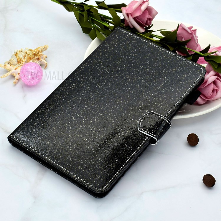 Glitter Powder Shiny Leather Smart Case with Card Slots for Honor Pad X6 / Honor Pad 6 / Huawei Enjoy Tablet 2 / Huawei MatePad T10S/T10 - Black-4