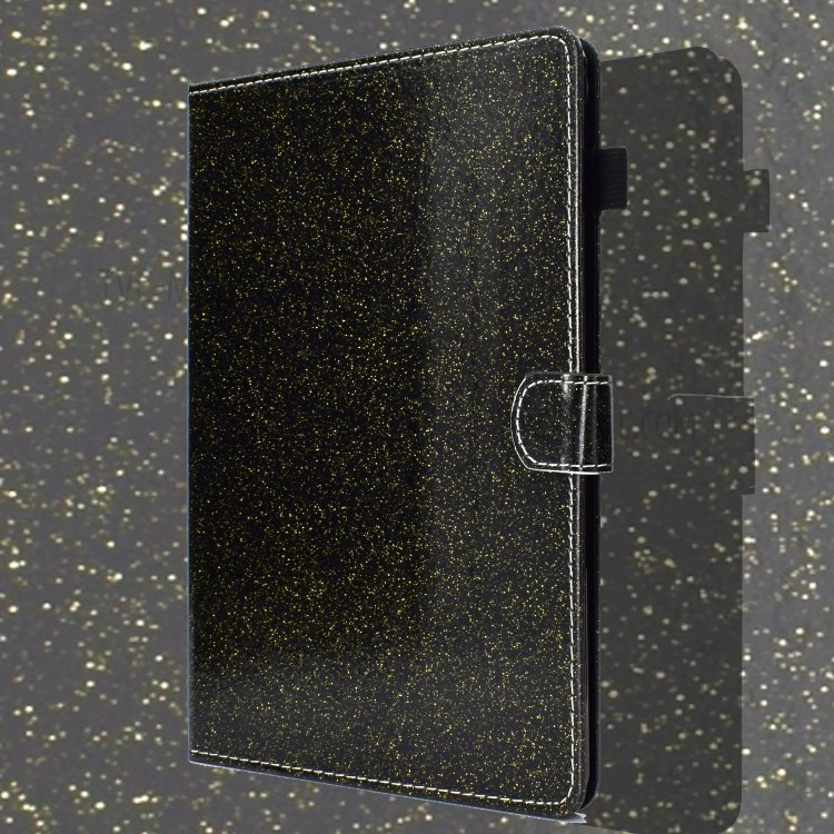Glitter Powder Shiny Leather Smart Case with Card Slots for Honor Pad X6 / Honor Pad 6 / Huawei Enjoy Tablet 2 / Huawei MatePad T10S/T10 - Black-6