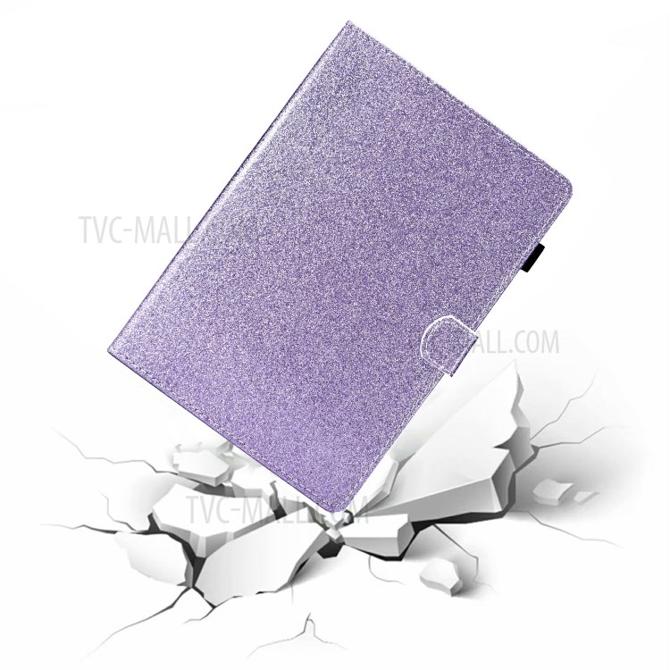 Glitter Powder Shiny Leather Smart Case with Card Slots for Honor Pad X6 / Honor Pad 6 / Huawei Enjoy Tablet 2 / Huawei MatePad T10S/T10 - Purple-5