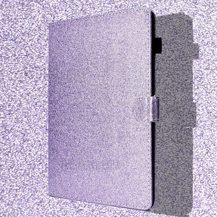 Glitter Powder Shiny Leather Smart Case with Card Slots for Honor Pad X6 / Honor Pad 6 / Huawei Enjoy Tablet 2 / Huawei MatePad T10S/T10 - Purple-6