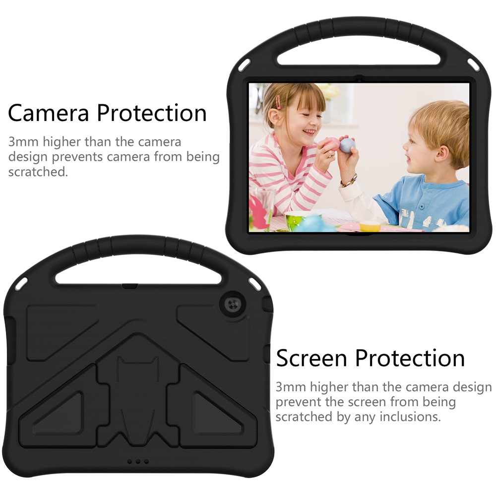 Anti-shock EVA Kickstand Case with Pen Slot Handle for Huawei MediaPad T3 10 9.6-inch - Black-4