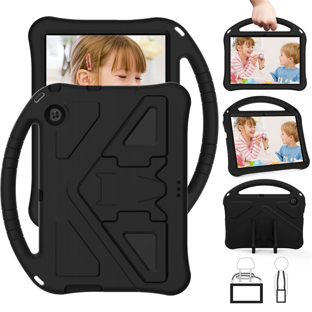 Anti-shock EVA Kickstand Case with Pen Slot Handle for Huawei MediaPad T3 10 9.6-inch - Black-7