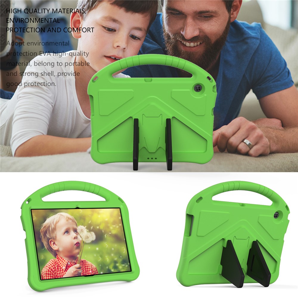 Anti-shock EVA Kickstand Case with Pen Slot Handle for Huawei MediaPad T3 10 9.6-inch - Green-3