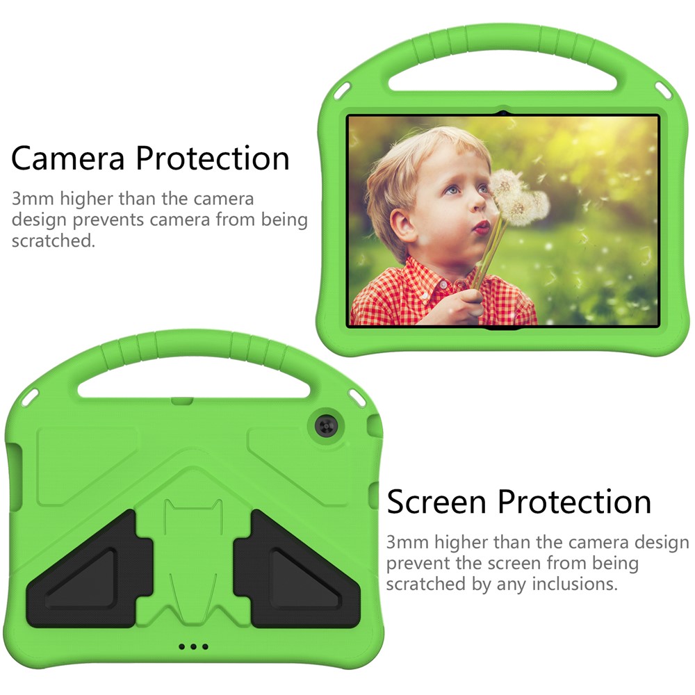 Anti-shock EVA Kickstand Case with Pen Slot Handle for Huawei MediaPad T3 10 9.6-inch - Green-4
