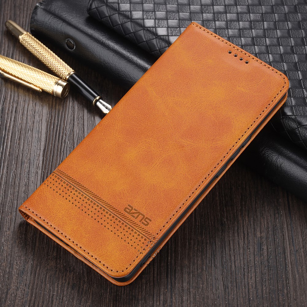 AZNS Auto-absorbed Magnetic Stand Wallet Leather Mobile Shell Case for Huawei nova 8 5G - Brown-13
