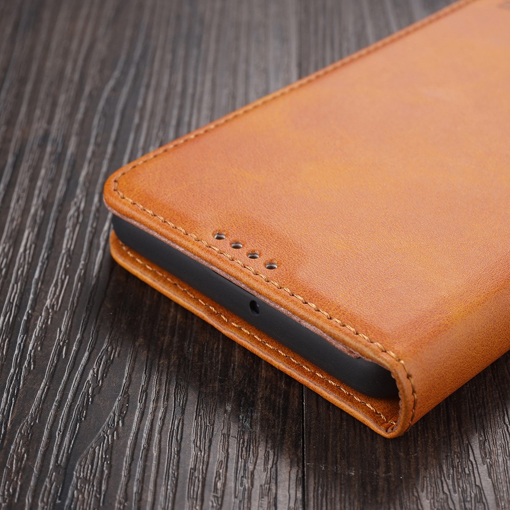 AZNS Auto-absorbed Magnetic Stand Wallet Leather Mobile Shell Case for Huawei nova 8 5G - Brown-15
