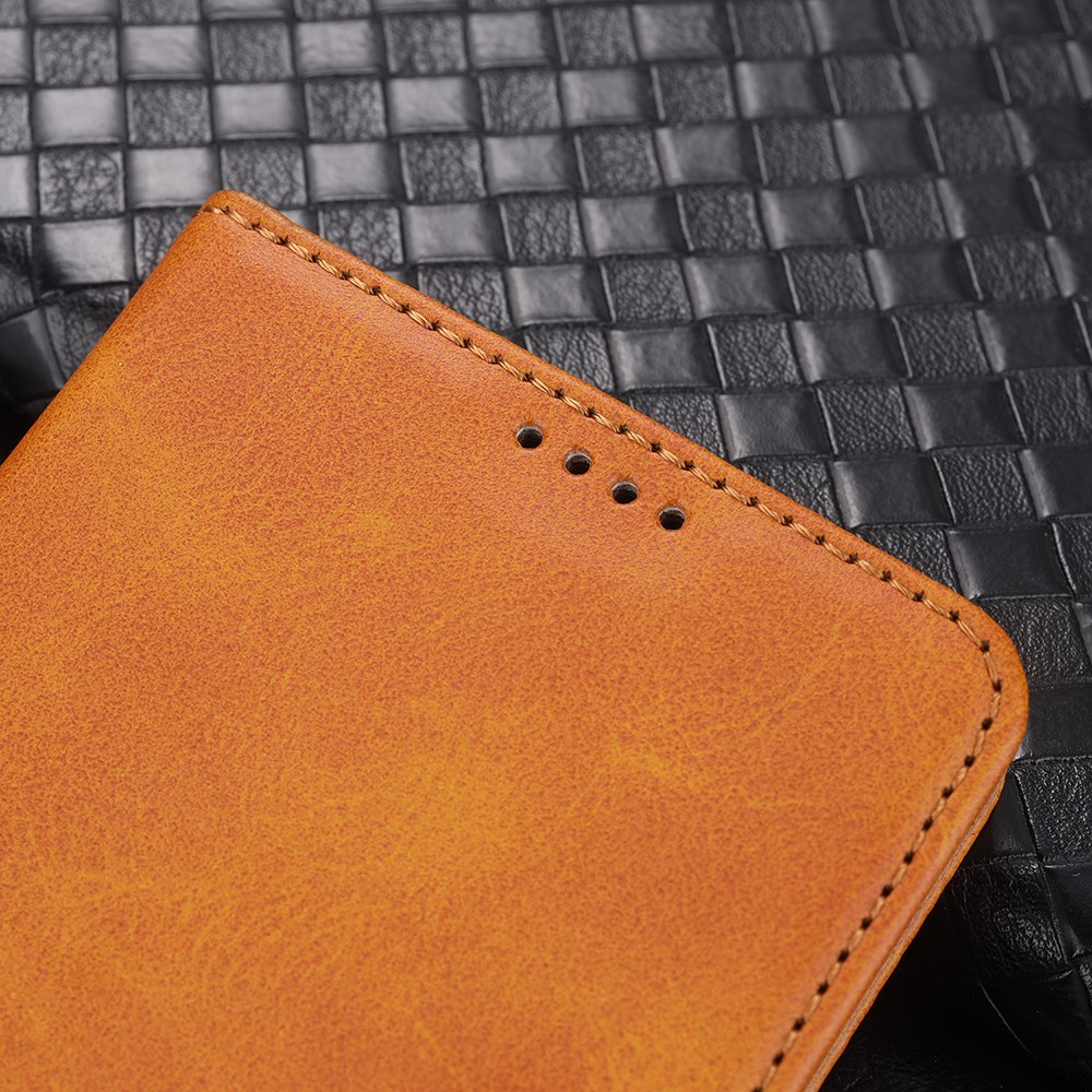 AZNS Auto-absorbed Magnetic Stand Wallet Leather Mobile Shell Case for Huawei nova 8 5G - Brown-17