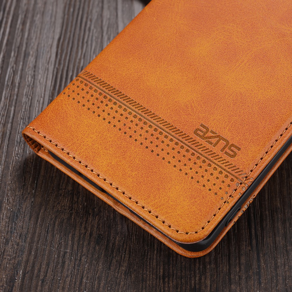 AZNS Auto-absorbed Magnetic Stand Wallet Leather Mobile Shell Case for Huawei nova 8 5G - Brown-18