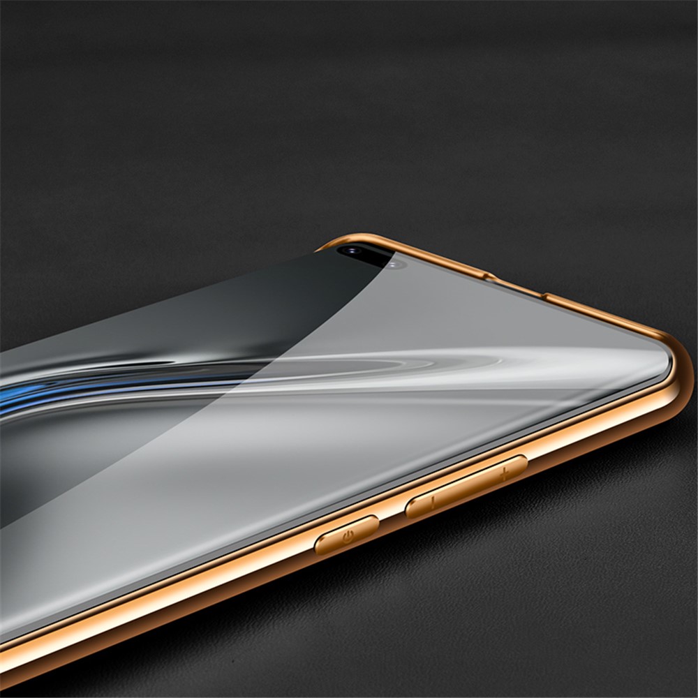 Electroplating Litchi Texture Genuine Leather + PC + TPU Case for Honor V40 5G Cover - Black-7