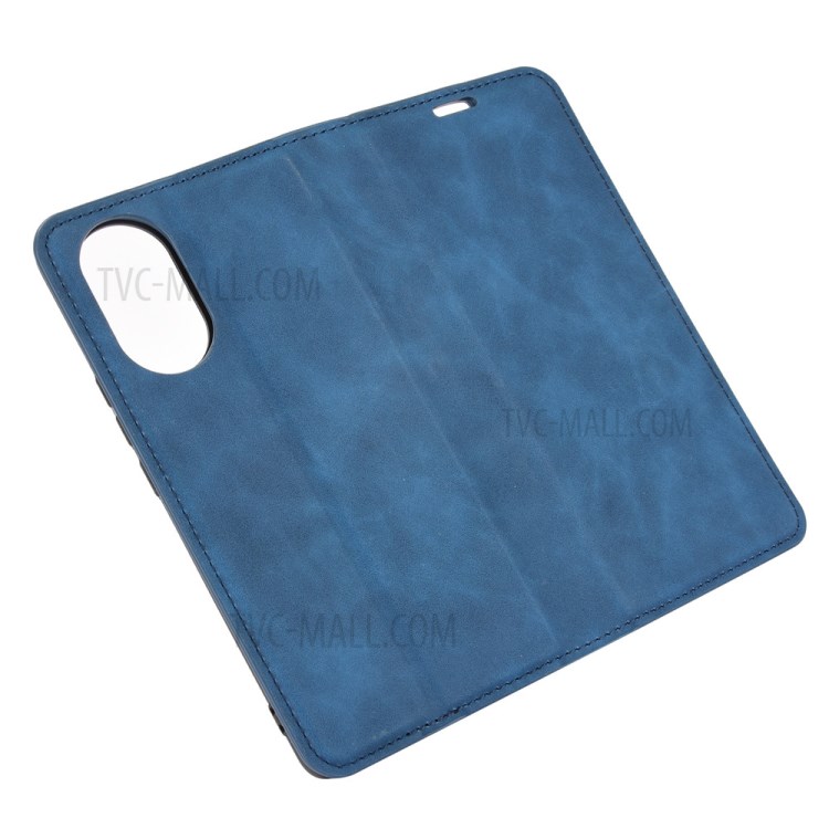 Auto-absorbed Soft-Touch Feeling Wallet Stand Design Leather Cover for Huawei nova 8 5G - Blue-6