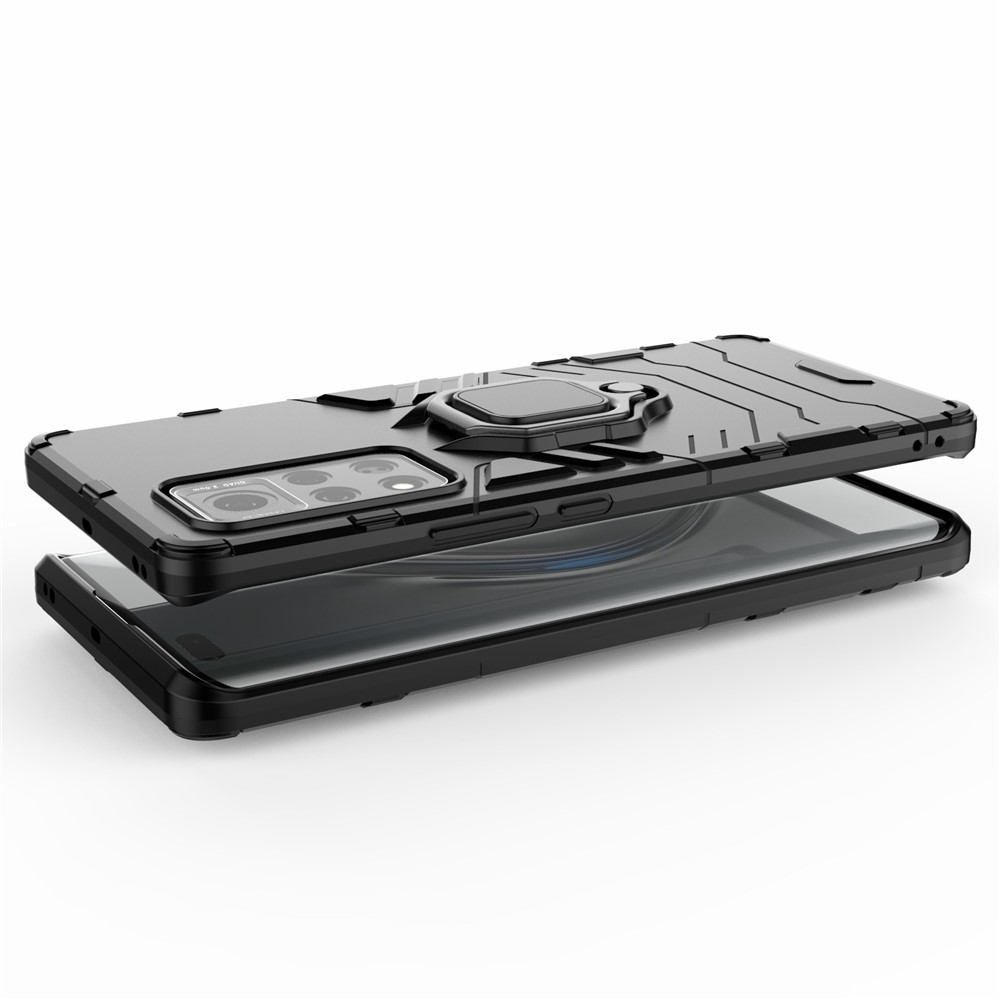 Cool Guard PC + Couverture De Téléphone Hybride TPU Avec Kickstand Pour L'honneur V40 5G - Noir-5