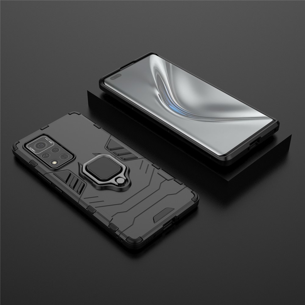 Cool Guard PC + Couverture De Téléphone Hybride TPU Avec Kickstand Pour L'honneur V40 5G - Noir-9