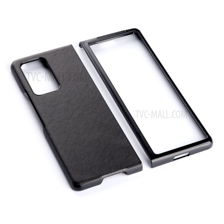 Anti-Scratch-Leder + TPU + PC Phone Case Für Huawei Mate X2 - Schwarz-2