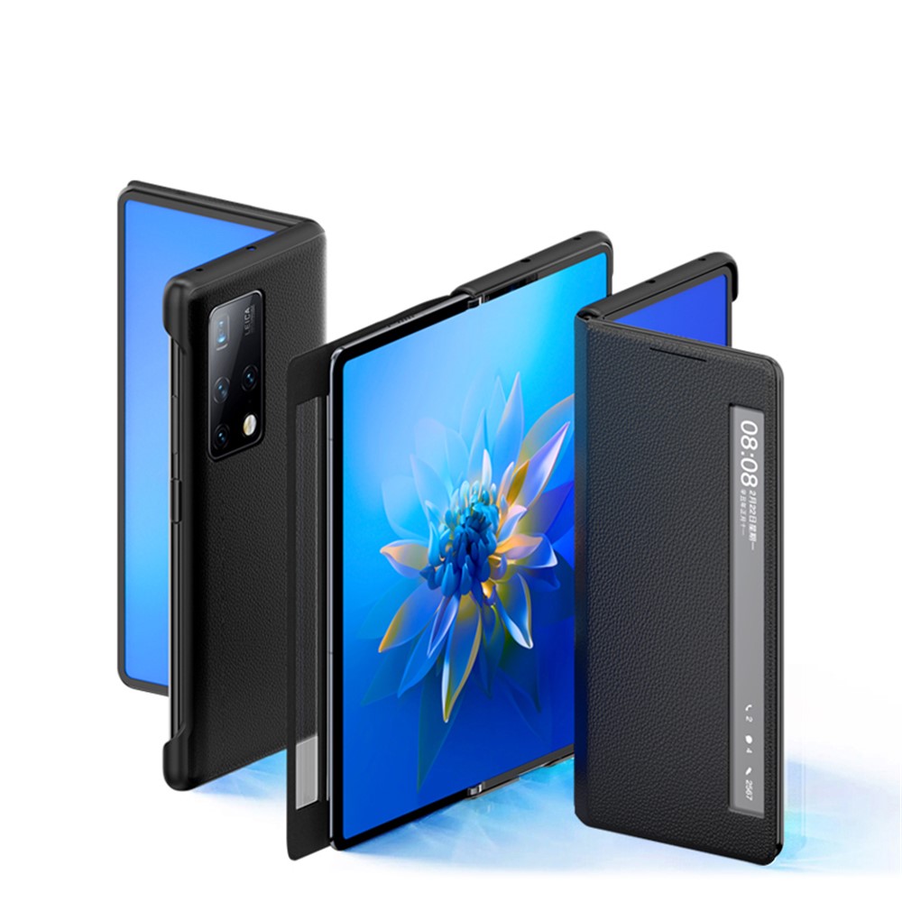 Smart View Window Leather + PC Protective Case for Huawei Mate X2 - Black-7