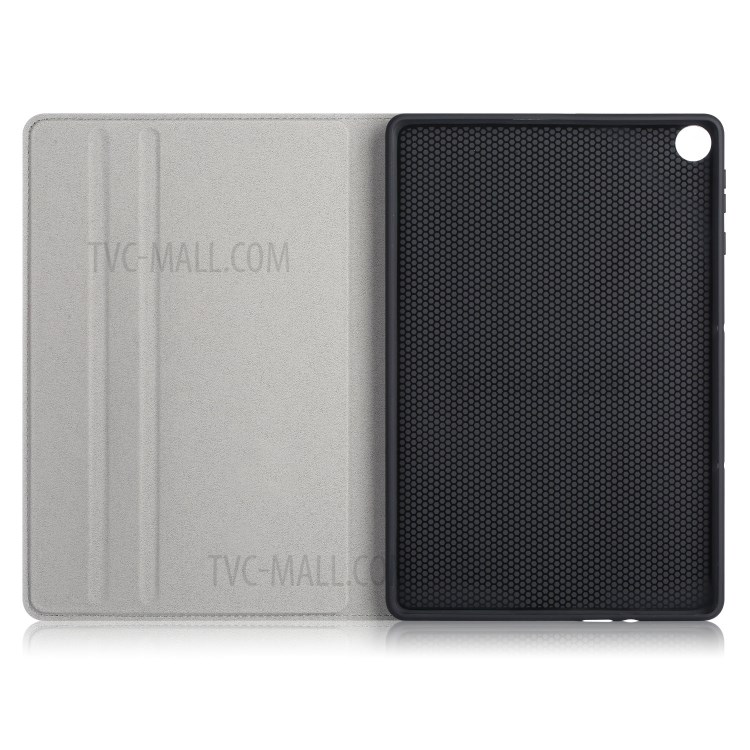 Front Pocket Smart Awakening Leather Protection Case with Stand for Huawei MatePad T 10S/T 10 /Enjoy Tablet 2 - Black-9