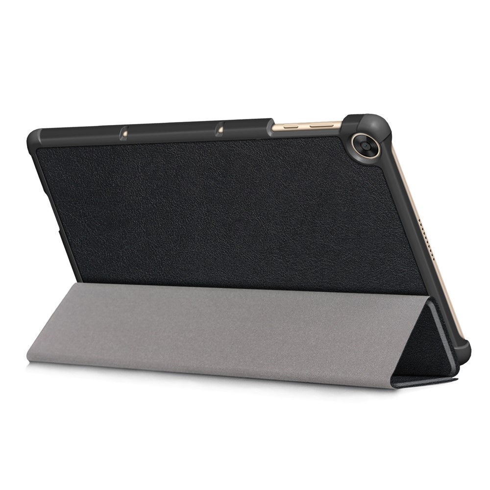 Tri-fold Flexible-Angle Stand Wake/Sleep Leather Smart Case for Huawei MatePad T 10S/T 10 /Enjoy Tablet 2 - Black-7