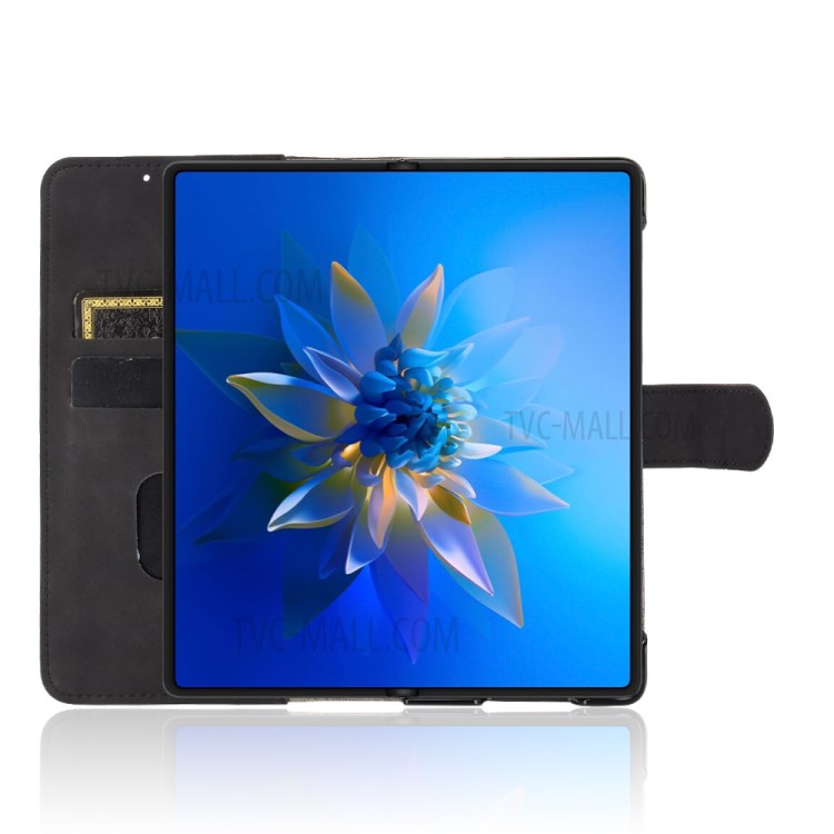 Für Huawei Mate X2 Brieftasche Ledertasche Haut-Touch-Gefühl Handy-Handy-Abdeckung Mit Stand - Schwarz-4