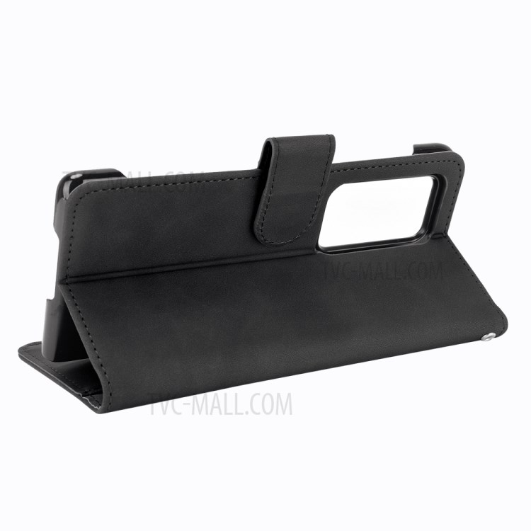 Für Huawei Mate X2 Brieftasche Ledertasche Haut-Touch-Gefühl Handy-Handy-Abdeckung Mit Stand - Schwarz-5