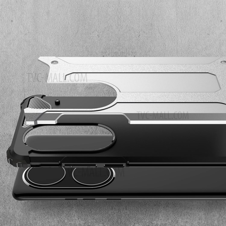Armor Guard Plastic + TPU Hybrid Mobile Phone Case for Huawei P50 Pro - Black-3