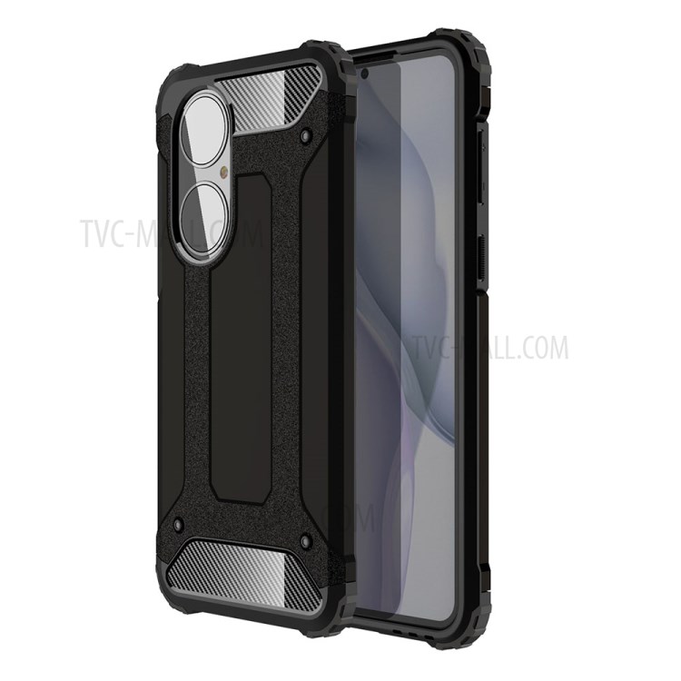 Armor Guard Plastic + TPU Combo Гибридная Защитная Крышка Для Huawei P50 - Чернить